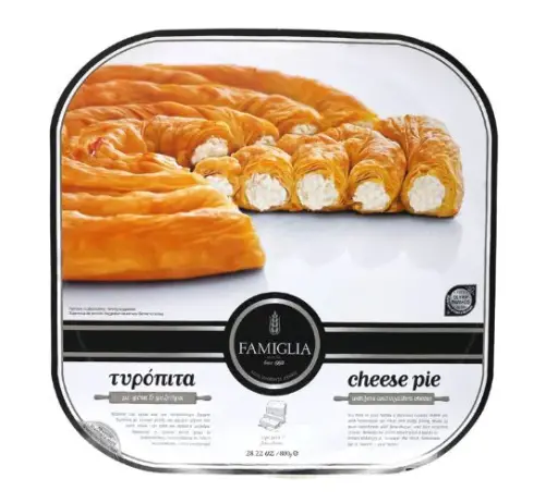 Tray-baked Turkish börek filled with cheese. Famiglia brand.