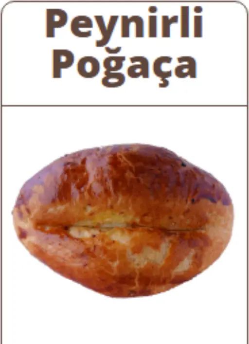 Soft poğaça pastry filled with cheese.