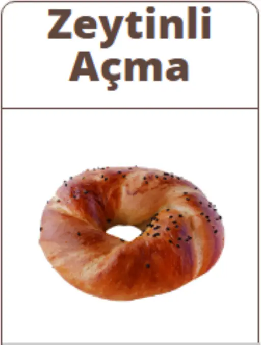 Soft açma pastry filled with olive.