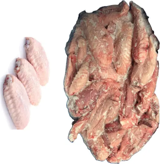 Turkey mid-joint wings, frozen.