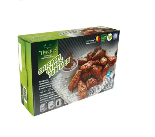 TEKER Mexican-style marinated chicken wings, ready to cook from frozen.
