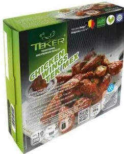 TEKER Mexican-style marinated chicken wings, ready to cook from frozen.