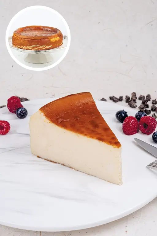 San Sebastian-style burnt cheesecake.